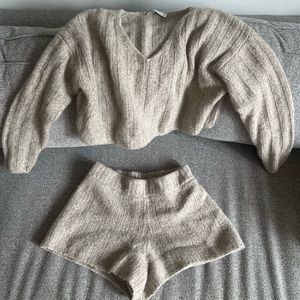 Zara matching co-ord set in Wool